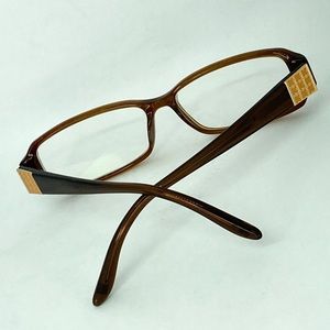 CLEARANCE! Pre Loved Liz Claiborne NY L354 Brown /Amber Color Gold Eyeglass 135